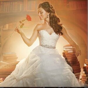 Alfred Angelo Fairytale Disney Belle Wedding Dress  274 - White - NWT - Size 10